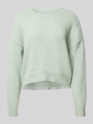 Pullover met extra brede schouders, model 'TERESA' van Only Groen - 40