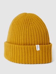 Beanie mit Label-Patch von Selected Homme Gelb - 2