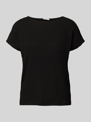 t-shirt o kroju relaxed fit z fakturowanym wzorem od s.Oliver RED LABEL - 42