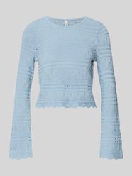 Cropped Strickpullover aus Baumwoll-Mix Modell 'ELKE' von ONLY - 35