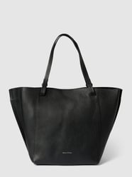 Tote bag met labeldetail, model 'BINJA' van Marc O'Polo Grijs / zwart - 7