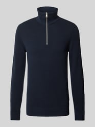 Bluza o kroju regular fit z kołnierzem i fakturą Ottoman od Marc O'Polo - 28