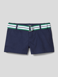 Korte chino met labelpatch, model 'SOLID' van Polo Ralph Lauren Kids Blauw / turquoise - 12