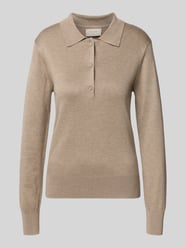 Regular fit shirt met lange mouwen van viscosemix, model 'Katie' van FREE/QUENT Beige - 37