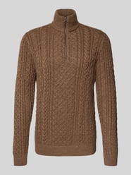 Strickpullover mit gerippten Abschlüssen Modell 'BLUSEAN' von Jack & Jones Premium - 3