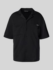 Relaxed fit vrijetijdsoverhemd met structuurmotief, model 'ACADO' van PEGADOR - 7