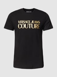 T-Shirt mit Label-Print von Versace Jeans Couture Grau / Schwarz - 21