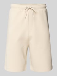Regular Fit Sweatshorts mit elastischem Bund Modell 'Headlo' von BOSS Green Beige - 10