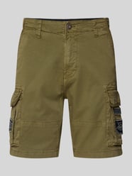 Bermudy o kroju regular fit z kieszeniami cargo od Petrol - 2