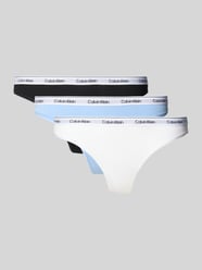 Stringi z wyhaftowanym logo w zestawie 3 szt. model ‘Modern’ od Calvin Klein Underwear - 33
