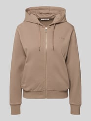 Sweatjack met capuchon en labelstiksel van GUESS Beige - 46