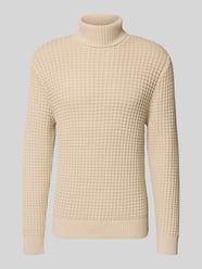 Regular Fit Rollkragenpullover in Waffel-Struktur Modell 'TOM' von Selected - 43