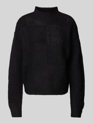 Regular Fit Strickpullover mit Stehkragen Modell 'MOON' von Vero Moda Schwarz - 22