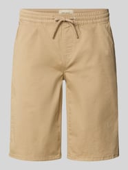 Regular Fit Shorts mit elastischem Bund Modell 'MARCO' von Blend Beige - 26