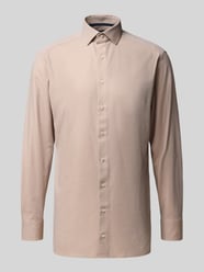 Modern Fit Business-Hemd mit Kentkragen Modell 'Global' von OLYMP Beige - 34