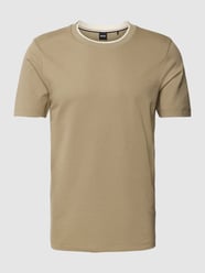 T-Shirt mit Label-Detail Modell 'Tessler' von BOSS Grün - 36