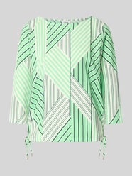 Top bluzkowy o kroju regular fit z wzorem na całej powierzchni od s.Oliver RED LABEL - 47