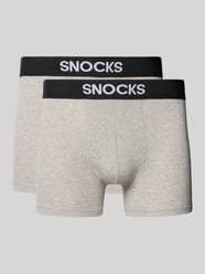 Trunks met logo en elastische band in set van 2 van SNOCKS - 27