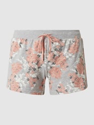 Pyjamashorts met bloemmotief van Skiny Grijs - 30