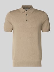 Koszulka polo o kroju slim fit z mieszanki lyocellu z dodatkiem jedwabiu od Profuomo - 15