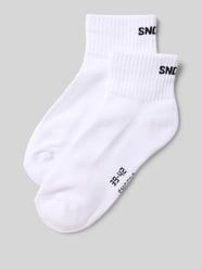 Sokken met labelprint in een set van 2 paar van Snocks - 6