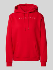 Regular Fit Hoodie mit Label-Stitching von Tommy Jeans Rot - 19