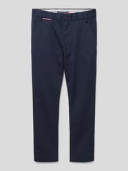 Chinosy z mieszanki bawełny i elastanu od Tommy Hilfiger Teens Niebieski - 32