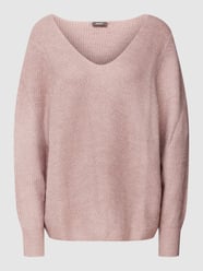 Strickpullover mit V-Ausschnitt von Montego Rosa - 44