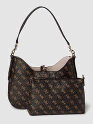 Hobo Bag mit Allover-Logo-Muster Modell 'BRENTON' von Guess - 40