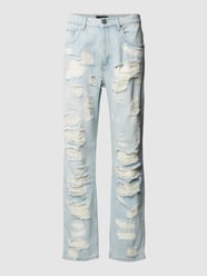 Jeans aus Baumwolle im Destroyed-Look von EIGHTYFIVE Blau - 9