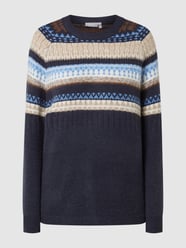Pullover mit Alpaka-Anteil Modell 'Isabella' von Fransa Blau - 34