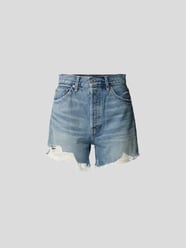 Jeansshorts im Distressed-Look von RE/DONE Blau / Türkis - 9