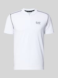 Regular Fit T-Shirt mit Stehkragen von EA7 Emporio Armani - 44