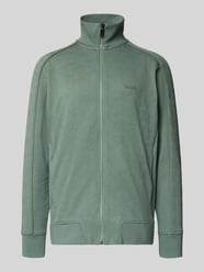 Regular Fit Sweatjacke mit Strukturmuster Modell 'MIRROR' von BOSS Green - 12