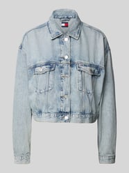 Kurtka jeansowa o kroju oversized z mieszanki bawełny i lyocellu od Tommy Jeans - 48