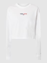 Boxy Fit Longsleeve mit Logo von Tommy Jeans Weiß - 37