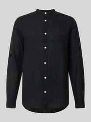 slim fit vrijetijdsoverhemd van mix van katoen en linnen model 'CAIDEN' van ONLY & SONS - 3