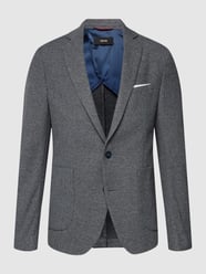 Slim Fit 2-Knopf-Sakko mit Strukturmuster Modell 'CiUno' von Cinque Blau - 43