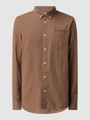 Regular Fit Leinenhemd Modell 'Allan' von !Solid Braun - 37