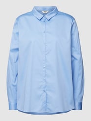Overhemdblouse met platte kraag, model 'Roxa' van Object Blauw / turquoise - 8