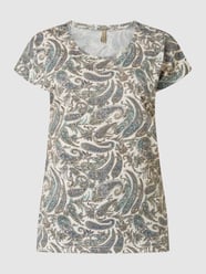 T-shirt met paisleymotief  van Soyaconcept Groen - 9