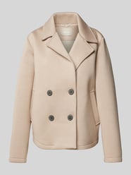 Jacke mit Reverskragen von Amber & June Beige - 12