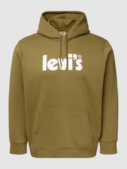 PLUS SIZE Hoodie mit Label-Print Modell 'GRAPHIC' von Levis Big&Tall Grün - 1