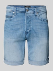 Tapered Fit Jeansshorts mit Knopf- und Reißverschluss von Replay - 5