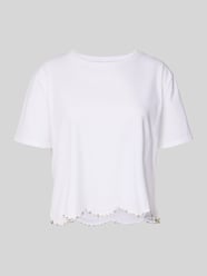 T-Shirt mit Ziersteinbesatz von Liu Jo White - 3