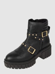 Leren boots, model 'Bibbi' van Steve Madden Zwart - 31
