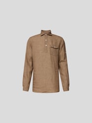 Poloshirt aus Leinen von Lardini Braun - 27