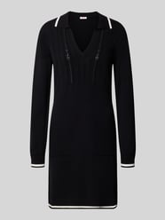 Knielanges Strickkleid mit Kontraststreifen von Liu Jo Sport - 2