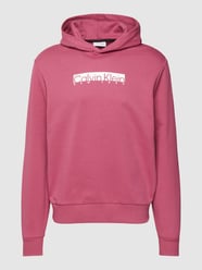 Hoodie met labelprint van CK Calvin Klein Fuchsia - 44