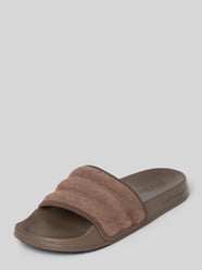 Klapki basenowe z obszyciem z Naturalna skóra Model 'ADILETTE NOSHOWER' od adidas Sportswear - 3